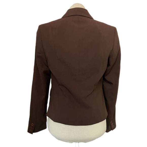 NINE & CO by Nine West Brown Blazer Size 4 - Picture 3 of 7